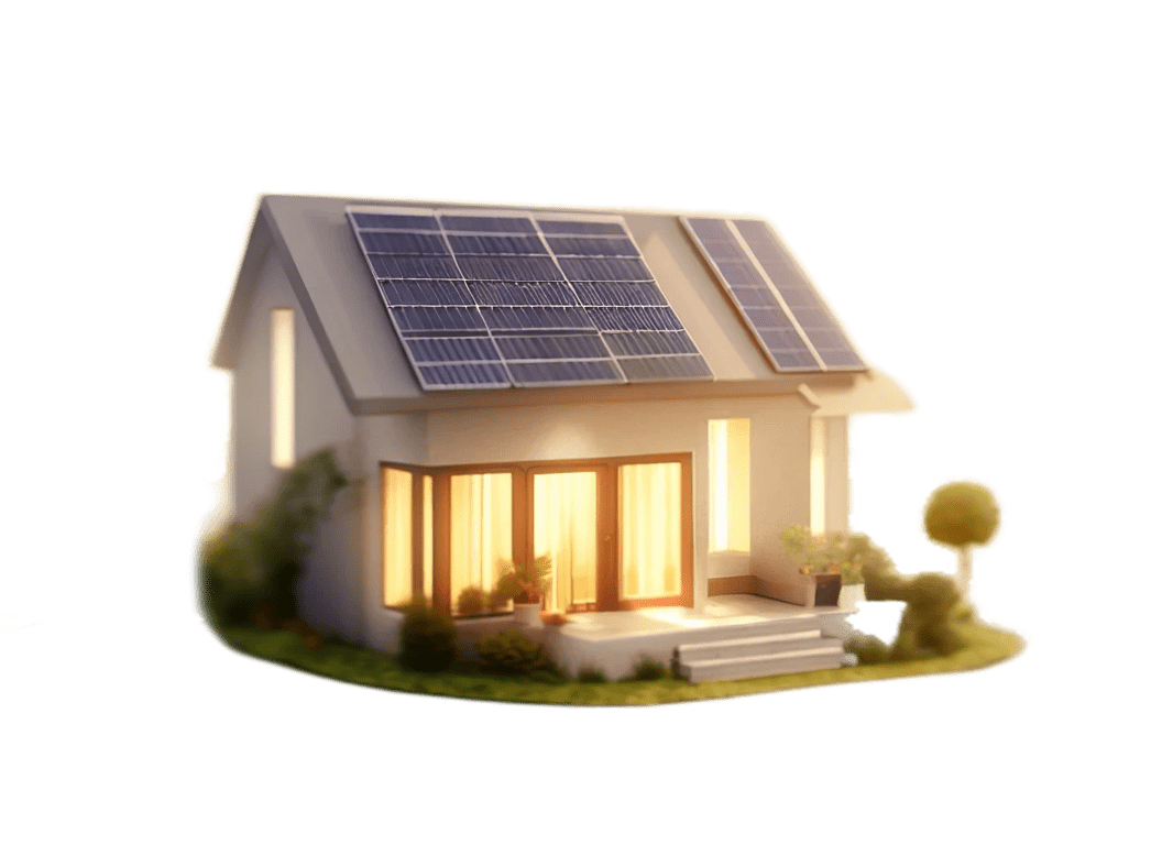 dall·e 2023 03 10 16.23.59 small modern house with solar panels, soft 3d render (2) (1)